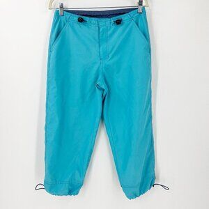 Vintage Y2K 2000's GAP Blue Crop Parachute Utility Pants S Tech Rave Gorpcore